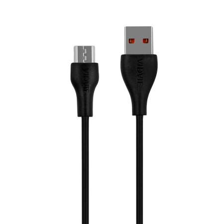 Ładowarka sieciowa 1xUSB 3A QC 3.0 18W + kabel Typ C VIDVIE PLE249 czarna